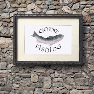 Gone Fishing Sign Printable