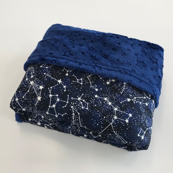 Glow in the Dark Cooling Weighted Blanket - Adult, Teen, Child - Glass Beads