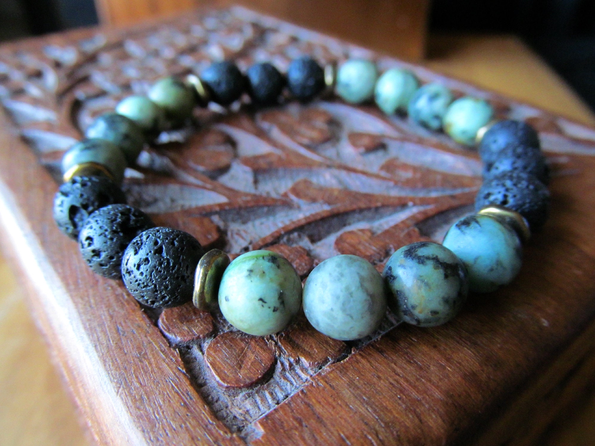 Bracelet - African Turquoise, by Ocean Tuff Jewelry – The Kauai Store