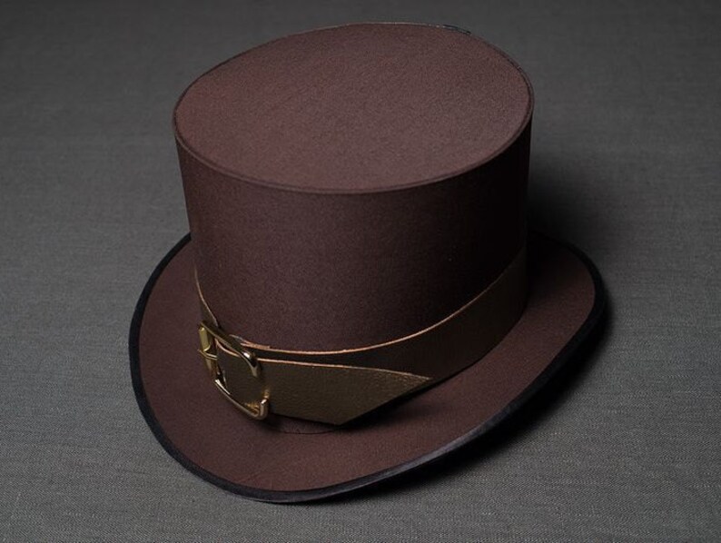 De Cosplay Pour Femmes Hommes Brun Steampunk Dames Forme Punk Costume Steam Chapeau Haut Chapeaux xBCdoe