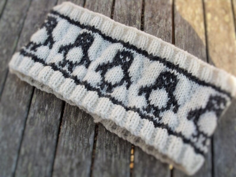 Download Ear Warmer Headband Penguin Pattern Animal Headband | Etsy