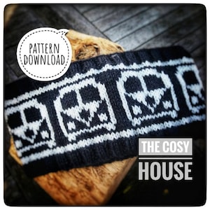 Knitting Pattern for Campervan Headband - Digital Download PDF Pattern Only - Ear Warmer Pattern - Campervan Headband Knitting Pattern