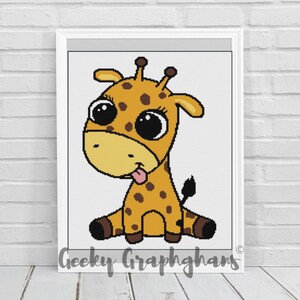 Baby Giraffe Crochet Graphghan Pattern