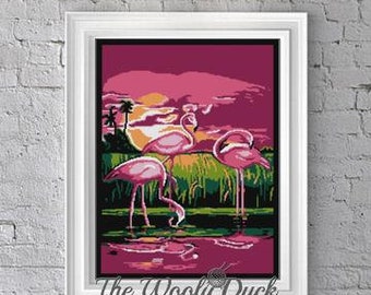 Flamingos Sunset