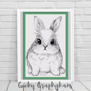 Cute Bunny Rabbit Crochet Graphghan Pattern