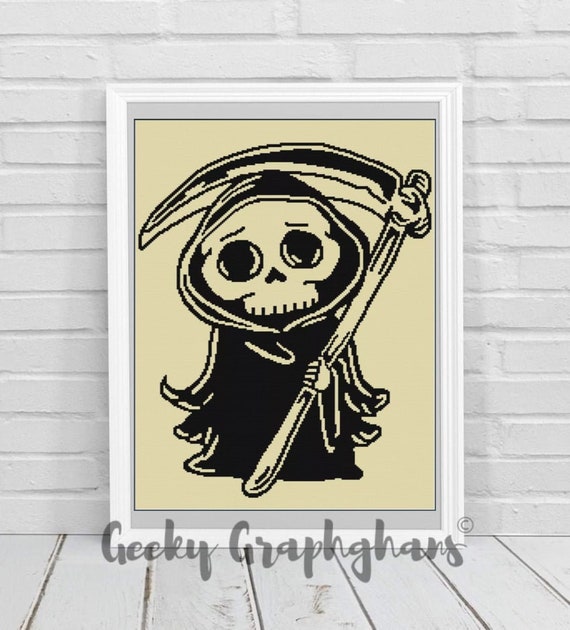 Baby Grim Reaper Crochet Graphghan Pattern - Etsy UK