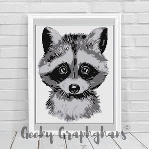 Cute Raccoon Crochet Graphghan Pattern