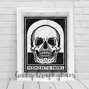 Memento Mori Häkelmuster Graphghan