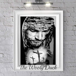 Motif Graphghan Jésus sur la croix