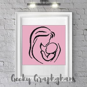 Mother & Baby Crochet Graphghan Pattern