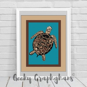 Sea Turtle Crochet Graphghan Pattern