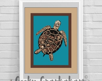 Sea Schildkröte häkeln Graphghan Muster