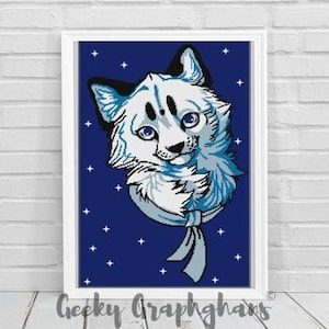 Snow Fox Crochet Graphghan Pattern