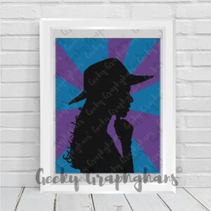 Pondering Girl Crochet Graphghan Pattern