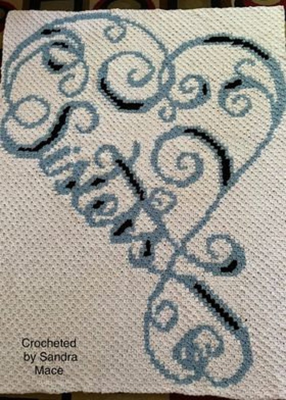 Sisters Blanket C2c Pattern Graphghan C2C Pattern Cross Stitch Pattern Etsy