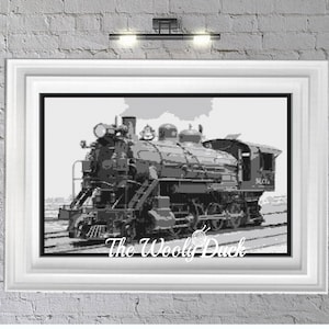 Steam Train 6 colours graphghan pattern for single crochet/cross stitch/ diamond painting