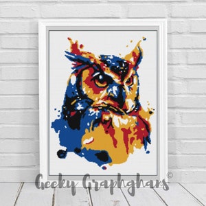 Funky Owl Crochet Graphghan Pattern