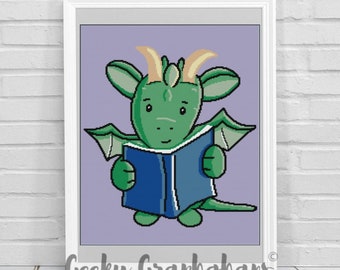 Dragon Reader Graphghan Häkelmuster
