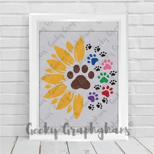 Sunflower Paws Crochet Graphghan Pattern