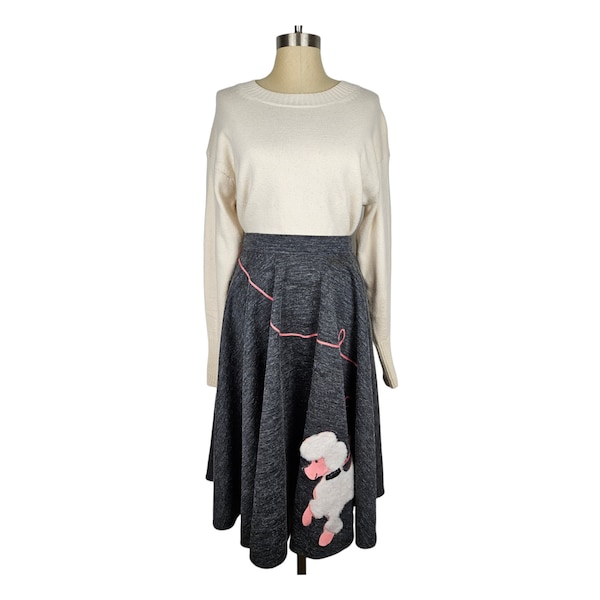 50's/60's Pink Felt Poodle Skirt