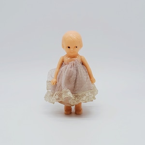 Vintage Hard Molded Plastic Irwin USA Little Girl Doll