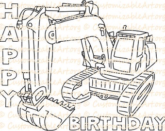 Construction Party Favors Printable Birthday Truck Printables Supplies Constructions Coloring Page Sheet Digital