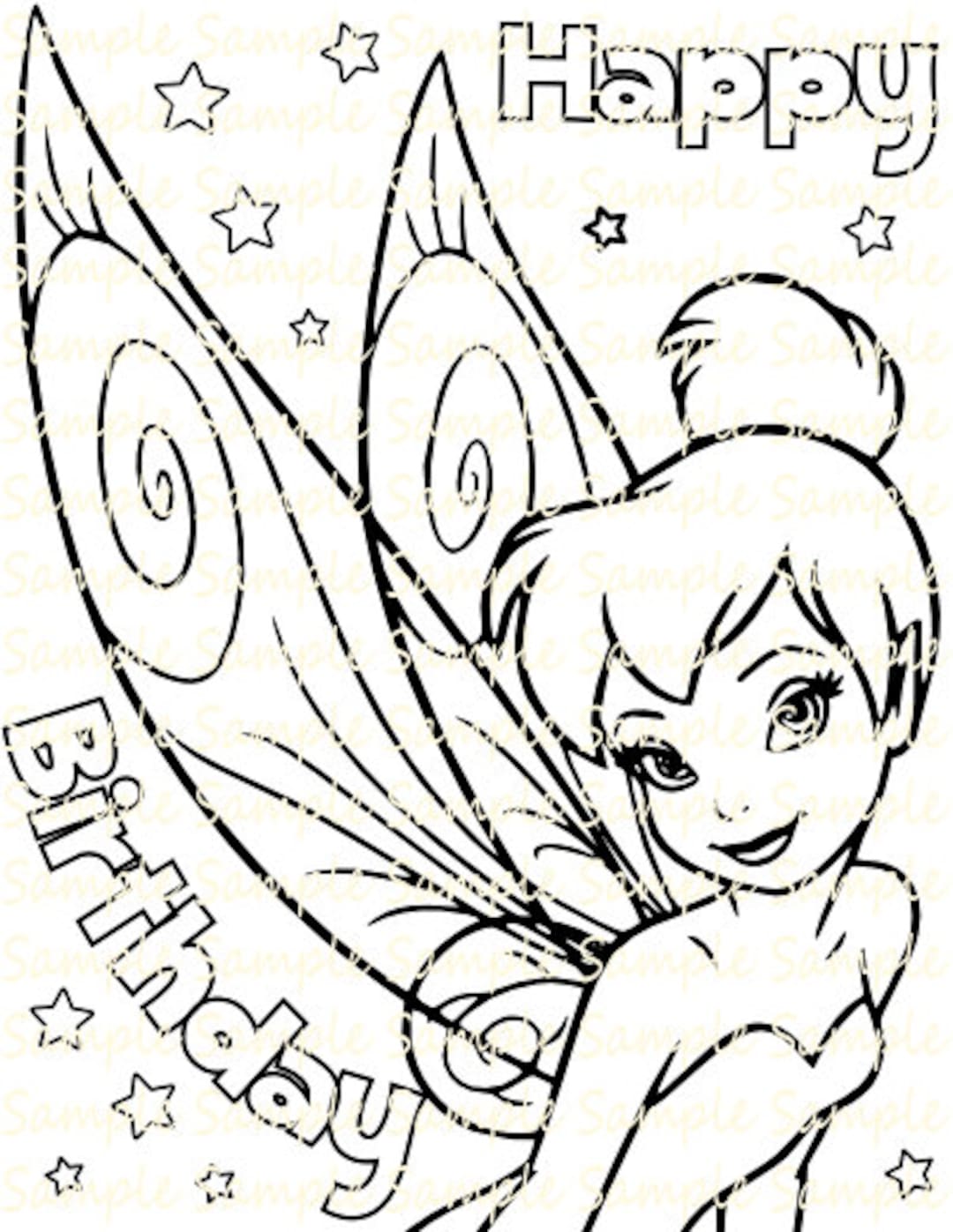 Tinkerbell 2024 colouring in