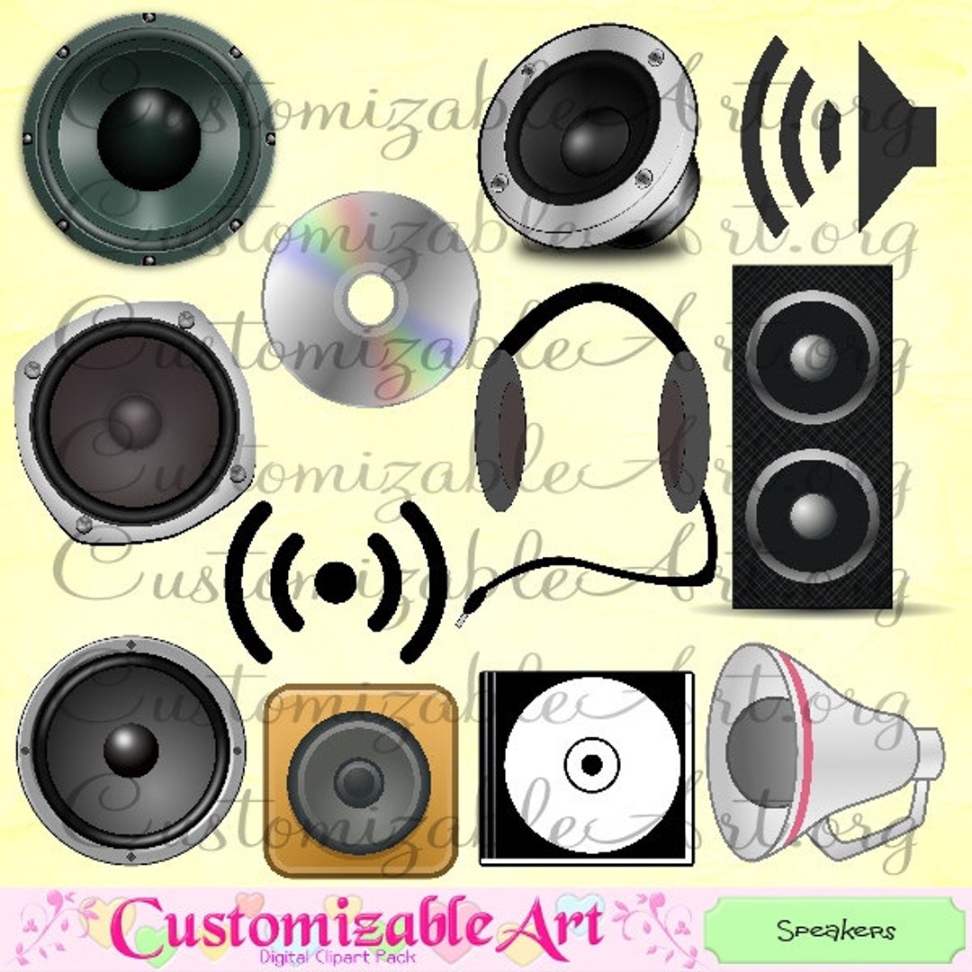 Speaker Clipart Digital Speakers Clip Art Audio Sound Headphone