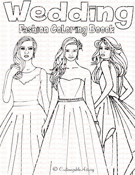 57 Coloring Pages Wedding Dresses  Free