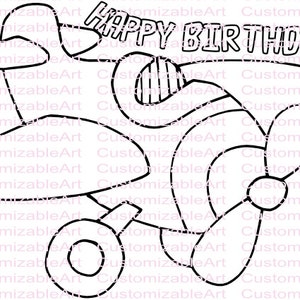 Plane Birthday Party Air Plane Party Printables Plane Coloring Page Airplane Coloring Sheet Airplane Birthday Party Favor Party Supplies