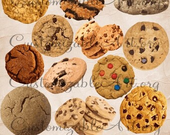 Cookies Clipart Digital Cookie Clip Art Sweets Desserts Clipart Single Stack Cookies Food Desserts Clipart Printable Cookie Graphics Images
