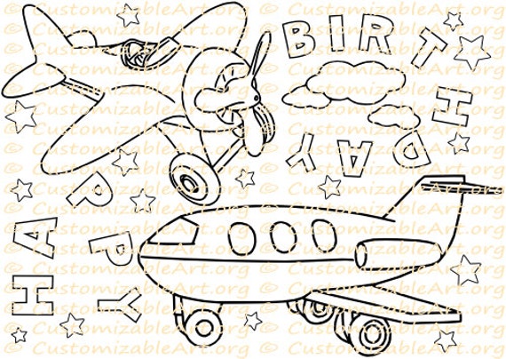 8800 Collection Coloring Sheets Of Airplanes  HD