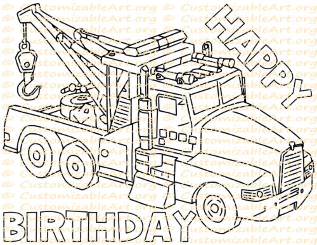 Tow Truck Party Favor Printable Truck Birthday Party Printables Coloring Page Sheet Birthday Party Supplies Tow Truck Crane Toy Digital PDF - Etsy tow-truck-party-favor-printable-truck-birthday-party-printables-coloring-page-sheet-birthday-party-supplies-tow-truck-crane-toy-digital-pdf-etsy