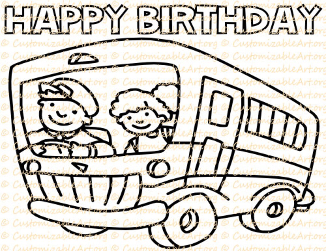 The Wheels on the Bus Coloring Page Printable School Bus Coloring Sheet