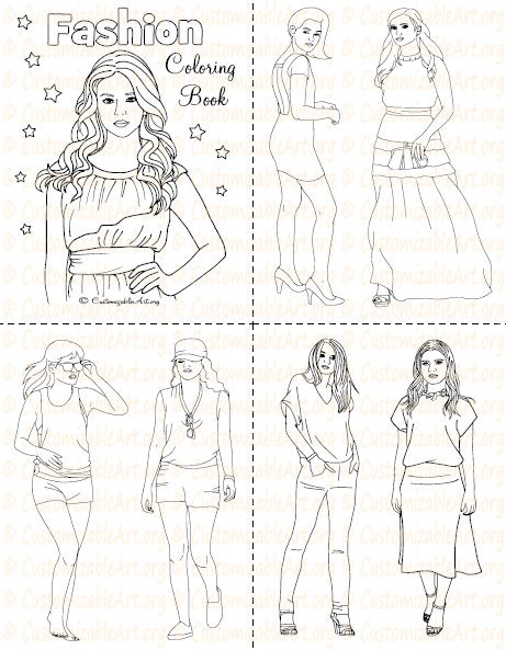 High Fashion Coloring Book