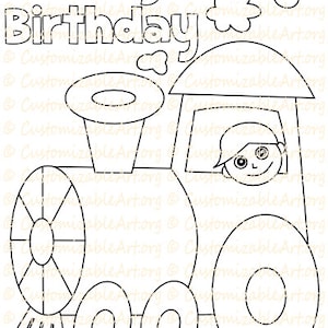 Train Party Favors Train Birthday Party Favors Train Party Ideas Theme Printable Train Coloring Page Sheet Train Party Printables Supplies