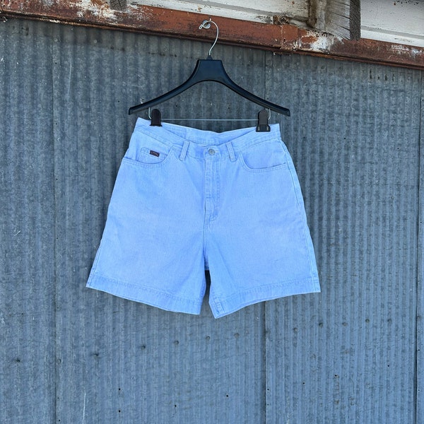 Vintage 90s High Waisted Bleached Shorts /  Size 10 / Vintage High Waisted Shorts