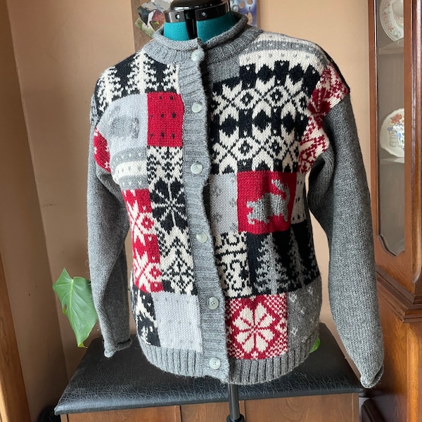 Japanese Cartoon Bunny Embroidery Cardigan Sweater Jeans Set