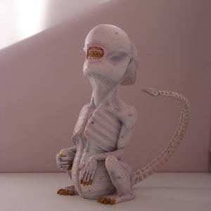 Alien covenant inspired ,neomorph, biomechanical, Giger, horror, creature, Prometheus, Ridley Scott, sci-fi, fantasy art baby, figurine