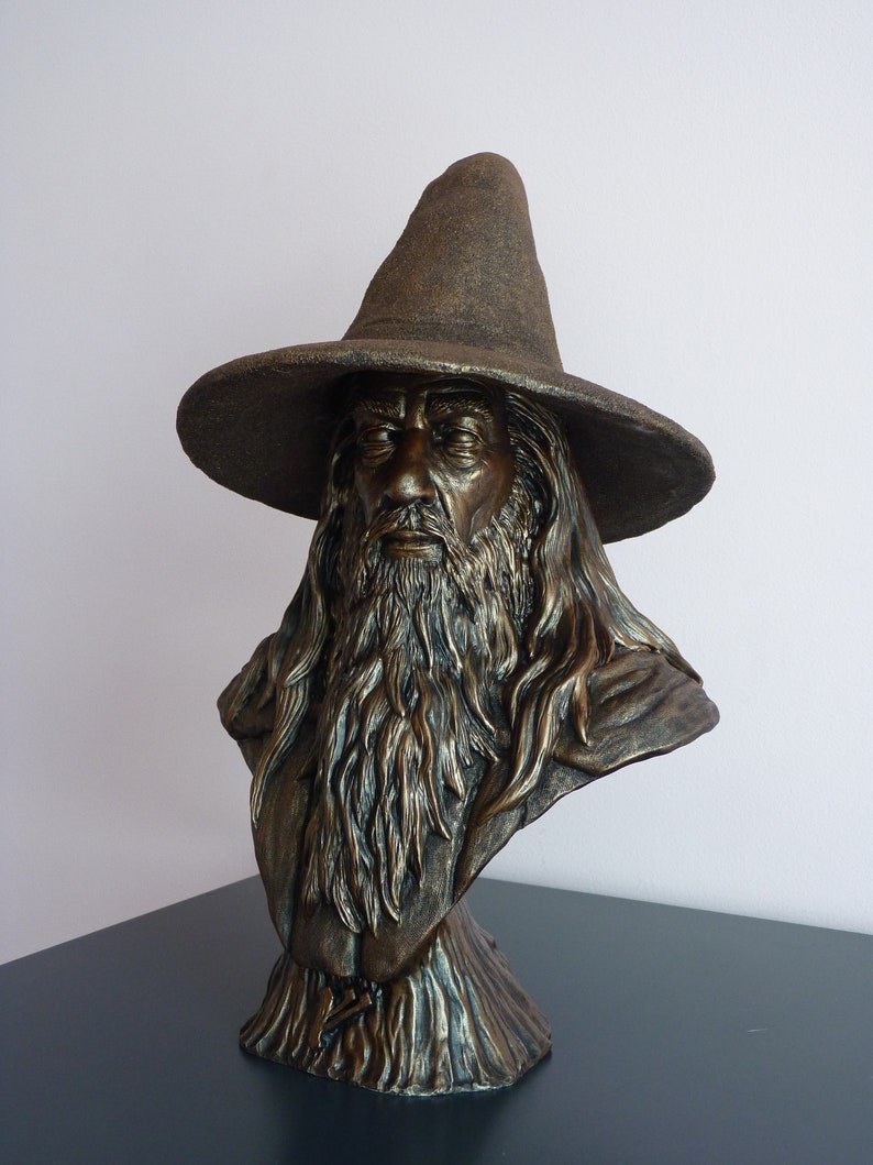 bronze statue gandalf