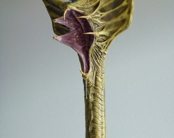 Statue scale 1:1 inspired Hammerpede Prometheus Alien Xenomorph, biomechanical, Giger, horror, creature, Ridley Scott, sci fi, fantasy art