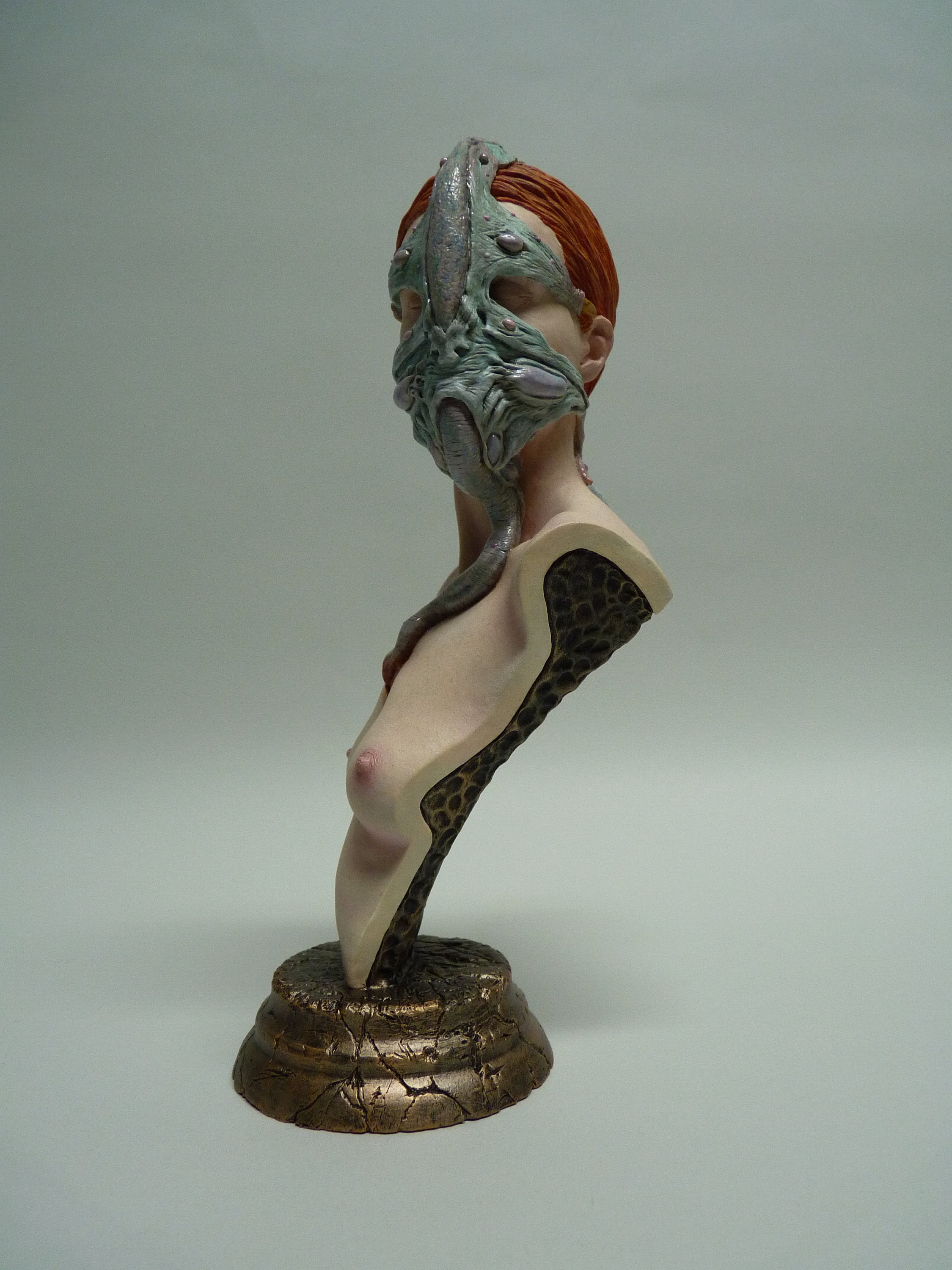 Facehugger Hybrid Female Bust Alien Inspired Fanart Giger Etsy