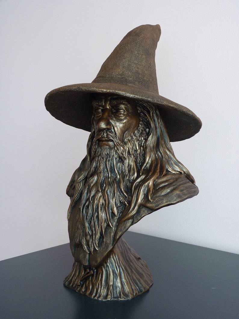 bronze statue gandalf