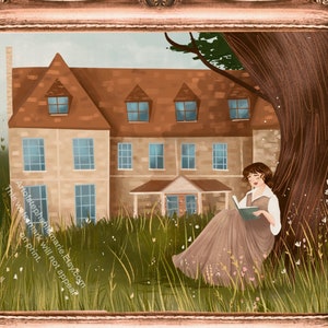 Pride and Prejudice Illustration Print