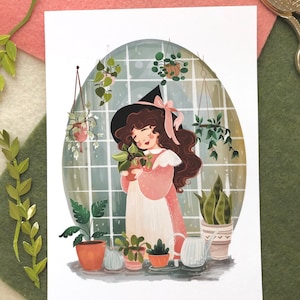Plant Witch Illustration Print