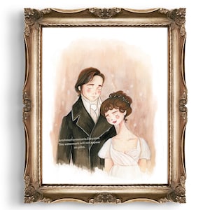 MrDarcy and Elizabeth Bennet Print