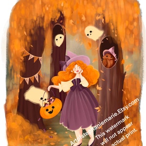 Trick or Treat Illustration Art Print