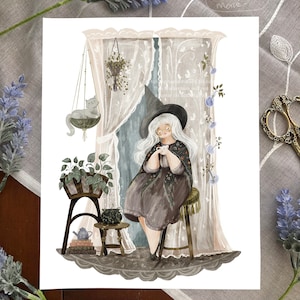 Plant Witch Illustration Art Print