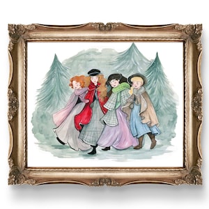 Little Women Illustration Print