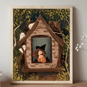 The Cottage in the Woods Illustration Art Print
